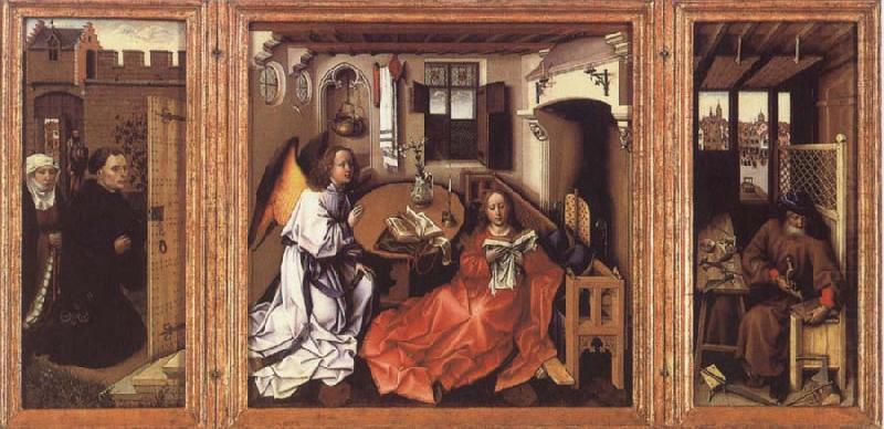 Annunciation The Merode Altarpiece, Robert Campin